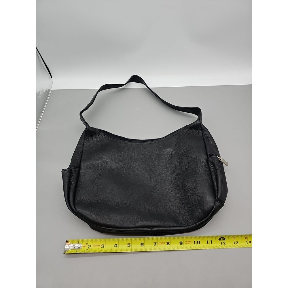 Wilson Leather‎ Genuine Leather Black Purse Strap Bag 12 x 10